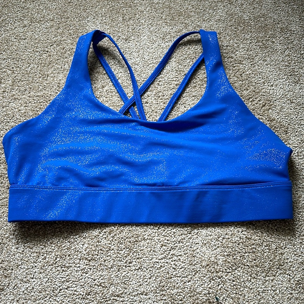 Zyia Royal Pisces Light n Tight strappy sports bra